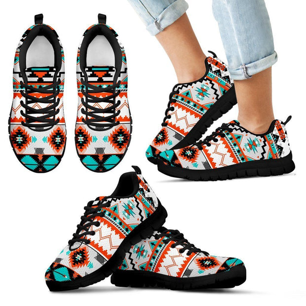 Native American Pattern Kid's Running Shoes NT080