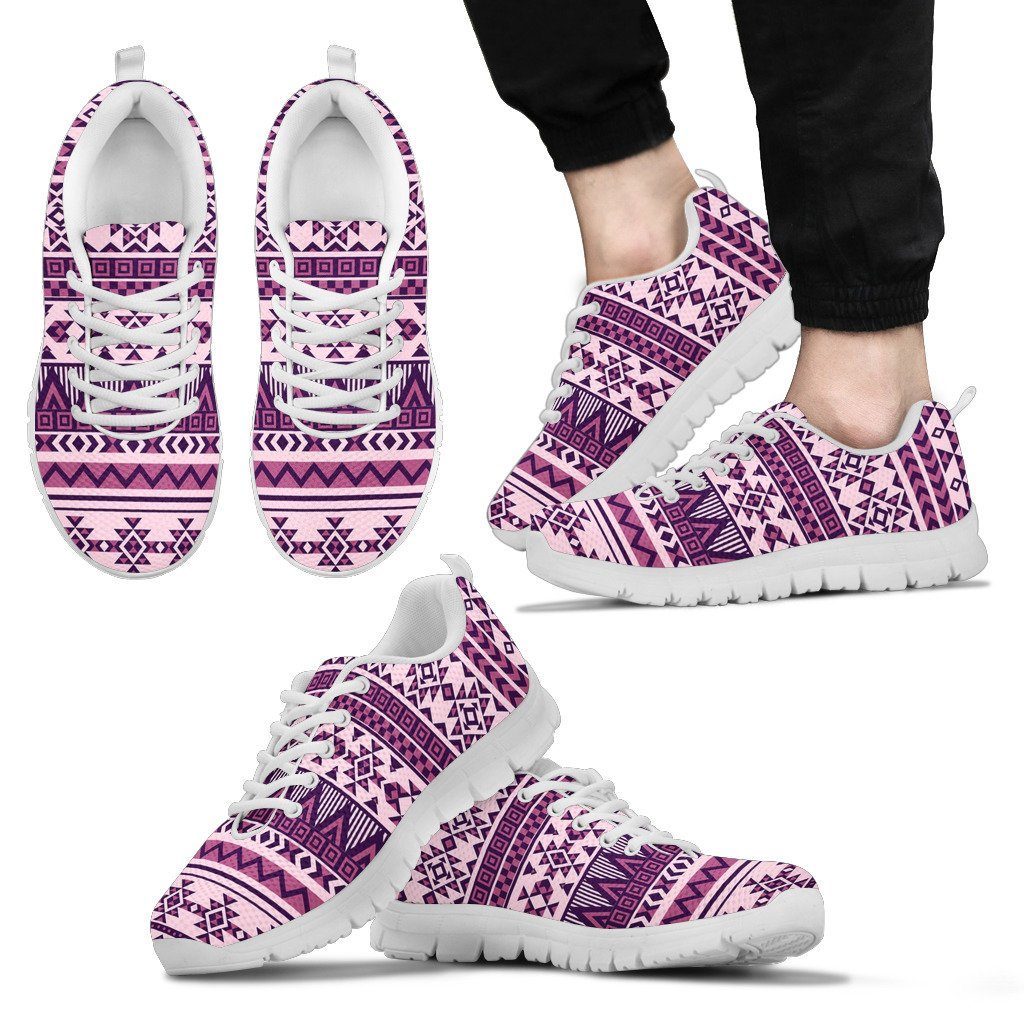 Native American Purple Pattern Men's Sneakers NT070