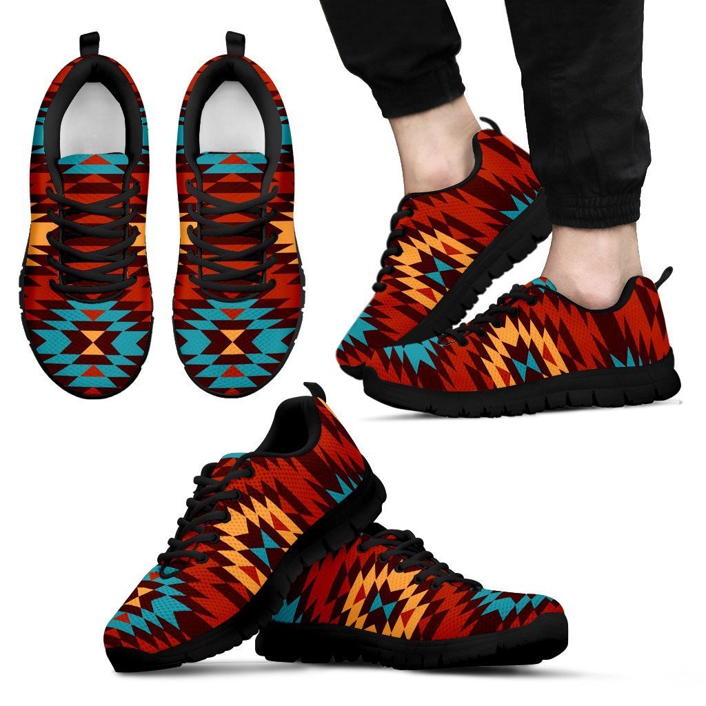 Native American Indian Pattern Men's Sneakers NT026