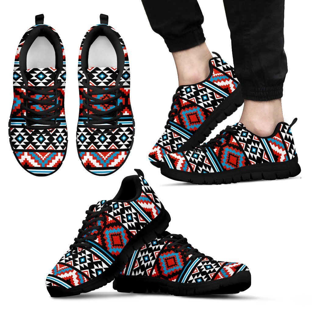 Native American Pattern Men's Running Shoes NT023