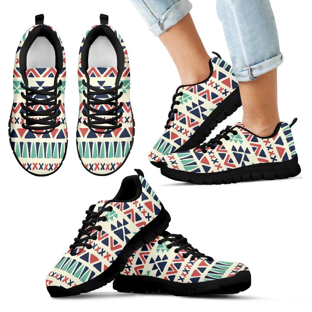 Native American Pattern Kid's Running Shoes Design NT092