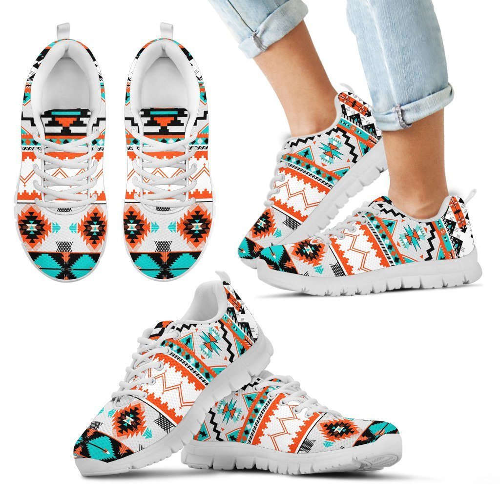 Native American Pattern Kid's Running Shoes NT080