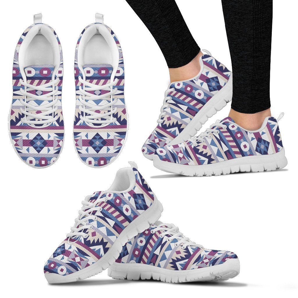Native American Purple Pattern Women's Sneakers NT081