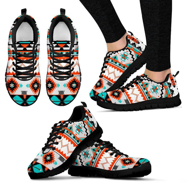 Native American Pattern Women's Running Shoes NT078