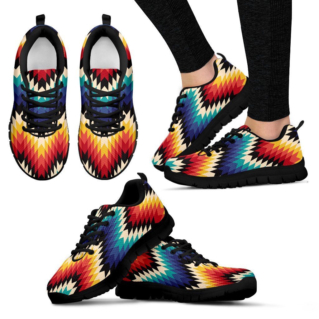 Native American Pattern Women's Running Shoes NT034