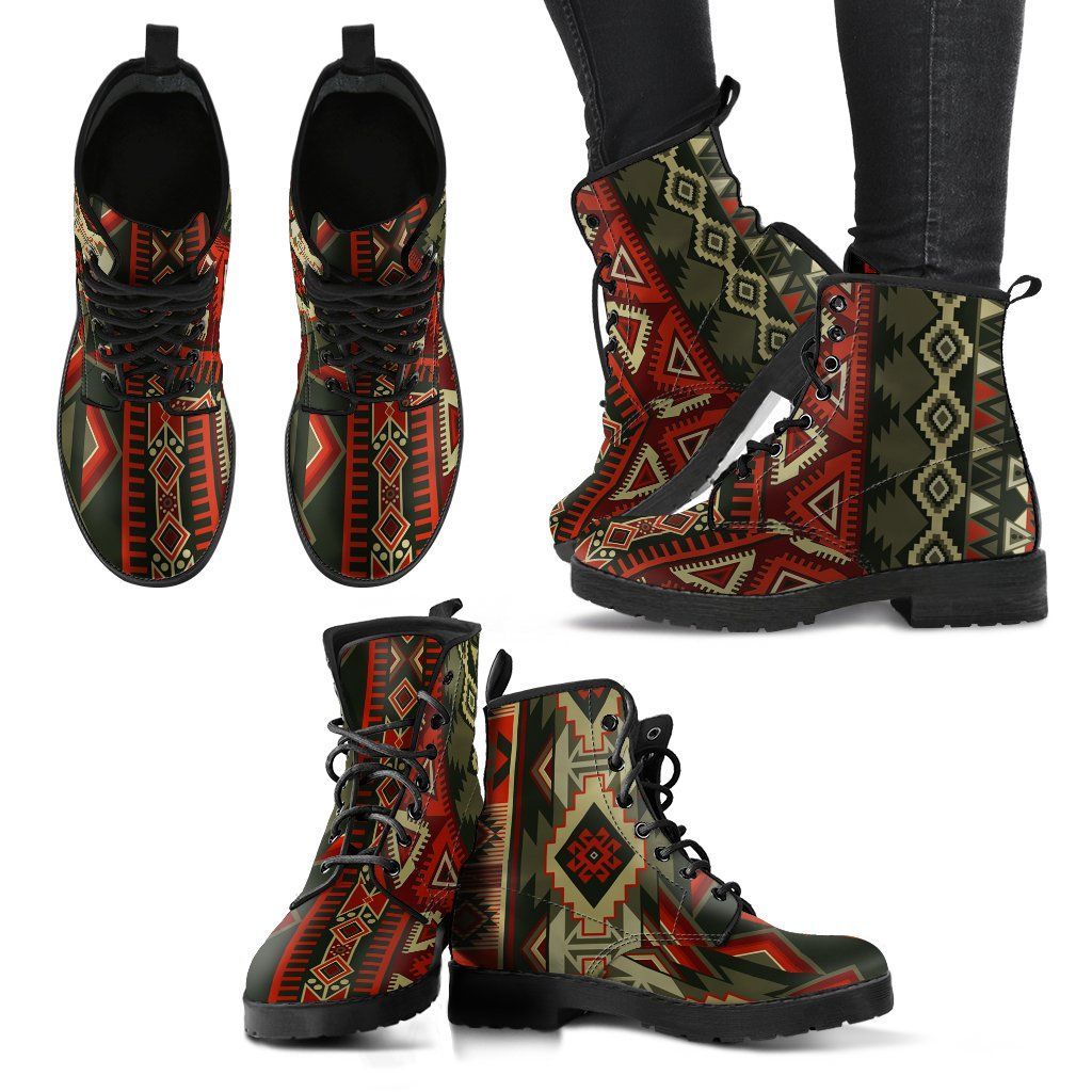 Native American Indian Leather Boots Design NT014