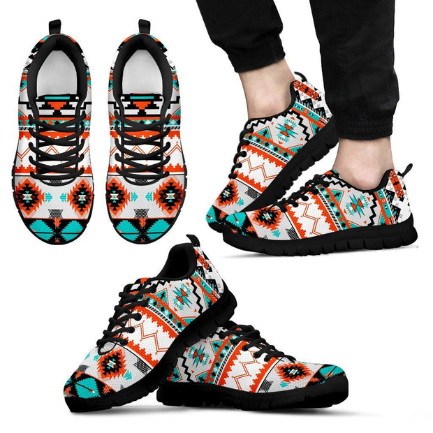 Native American Pattern Men's Running Shoes NT079