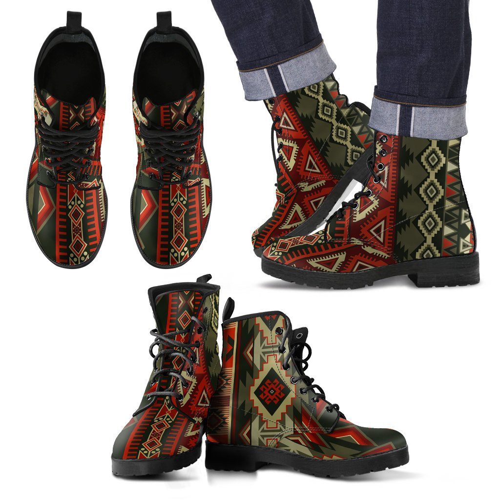Native American Indian Leather Boots Design NT014