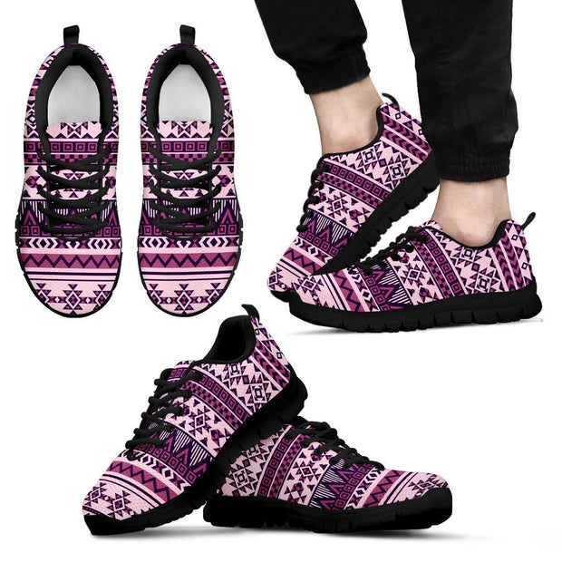 Native American Purple Pattern Men's Sneakers NT070
