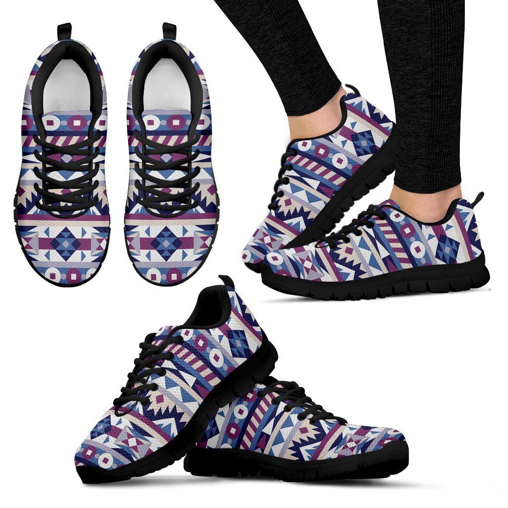 Native American Purple Pattern Women's Sneakers NT081