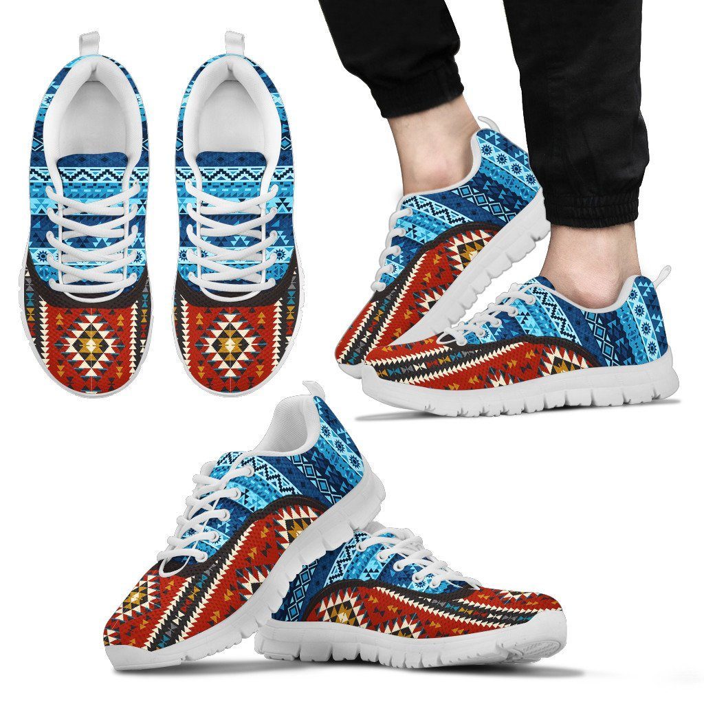 Native American Pattern Men's Costume Shoes NT096