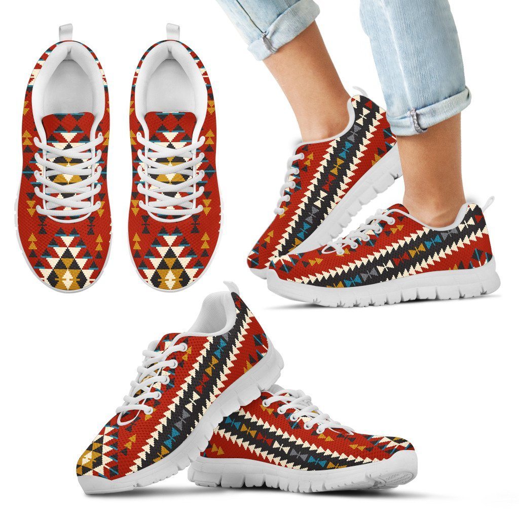 Native American Indian Pattern Kid's Running Shoes NT030