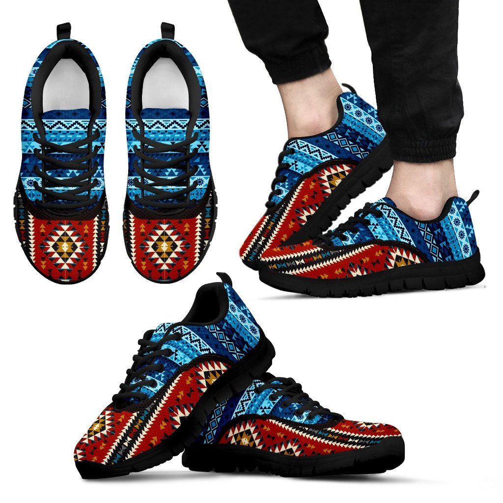 Native American Pattern Men's Costume Shoes NT096