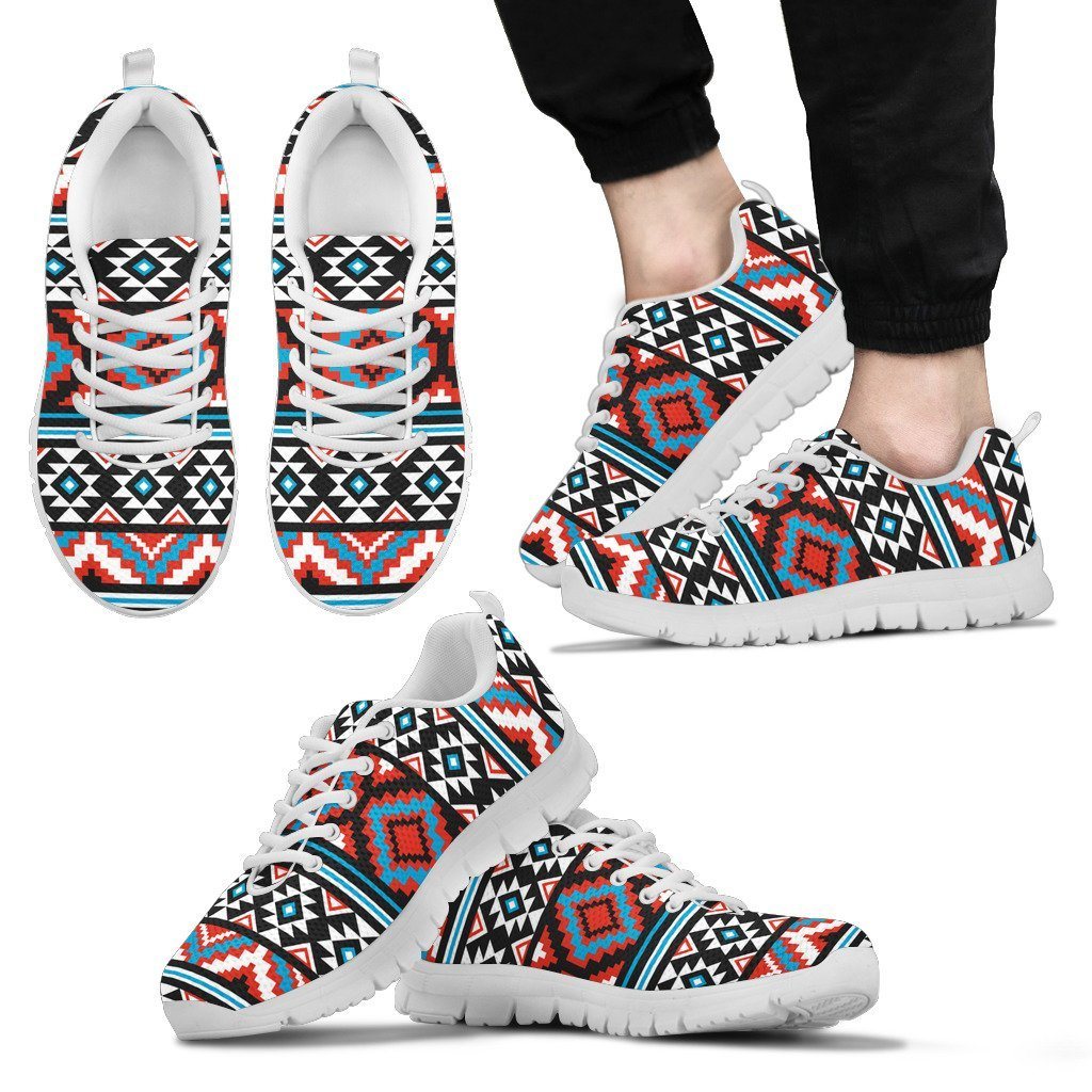 Native American Pattern Men's Running Shoes NT023