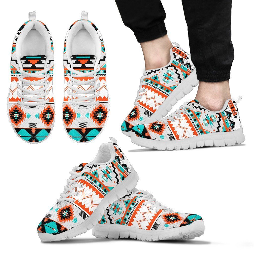 Native American Pattern Men's Running Shoes NT079