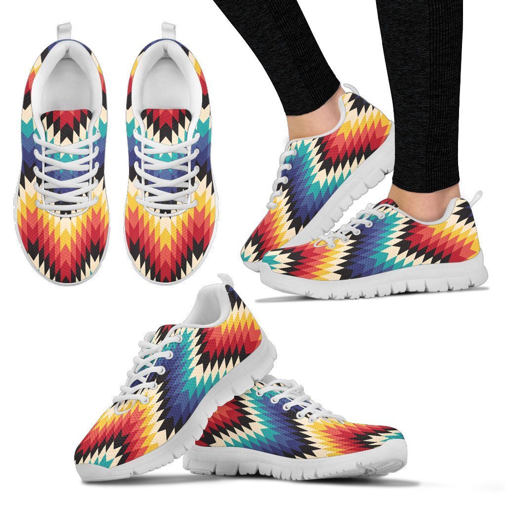 Native American Pattern Women's Running Shoes NT034