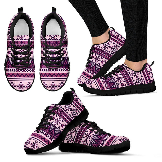 Native American Purple Pattern Women's Sneakers NT069