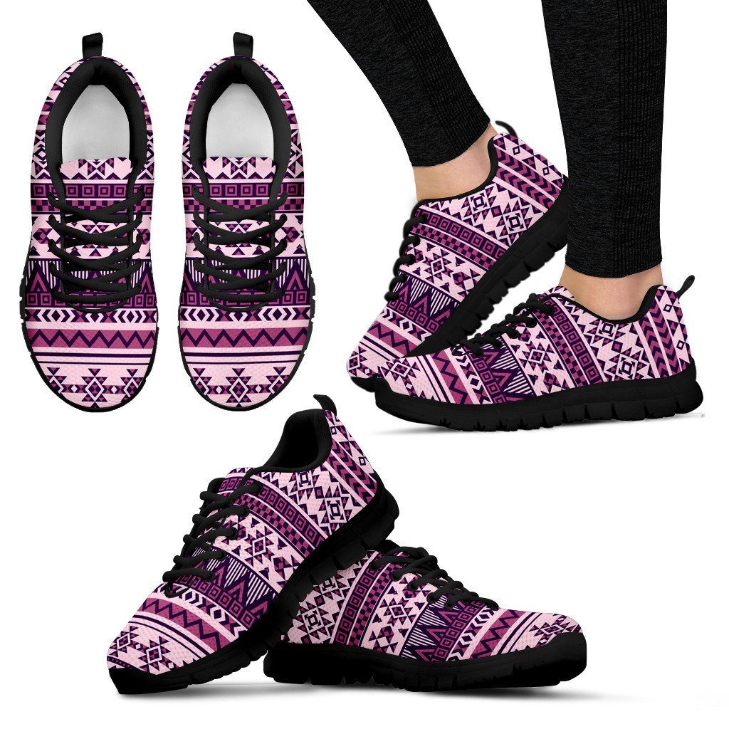 Native American Purple Pattern Women's Sneakers NT069
