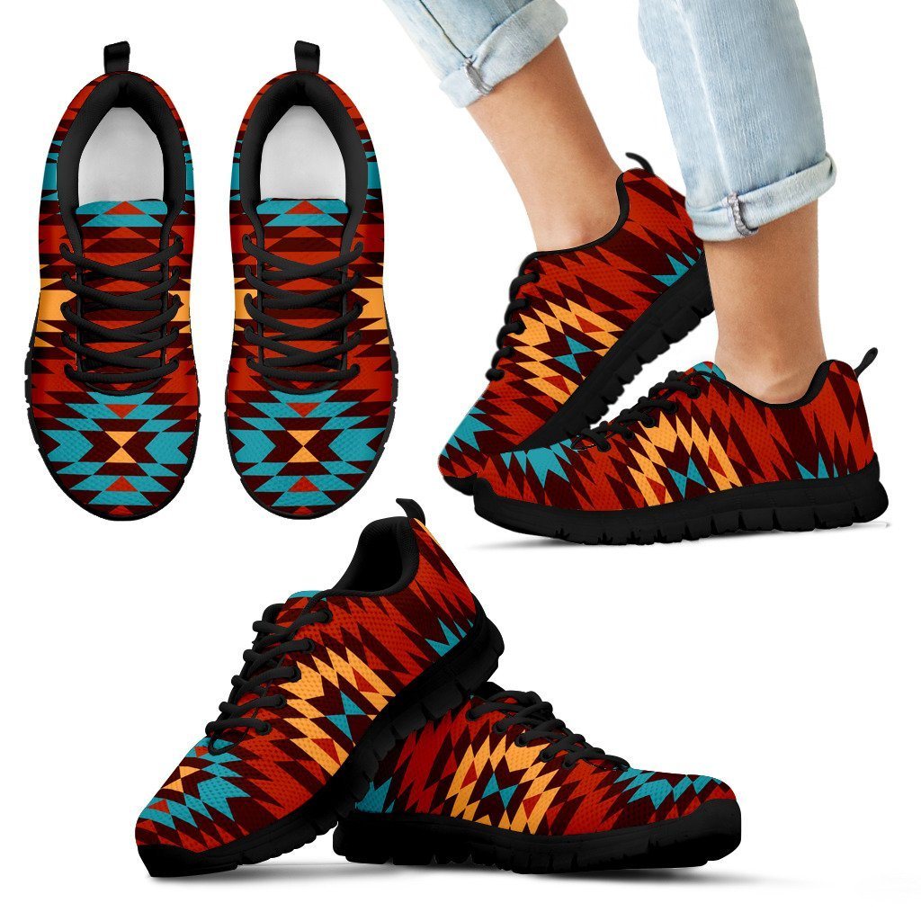 Native American Indian Pattern Kid's Sneakers NT027
