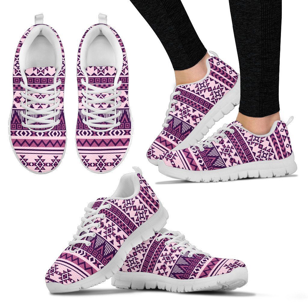 Native American Purple Pattern Women's Sneakers NT069