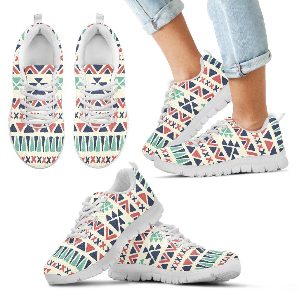 Native American Pattern Kid's Running Shoes Design NT092