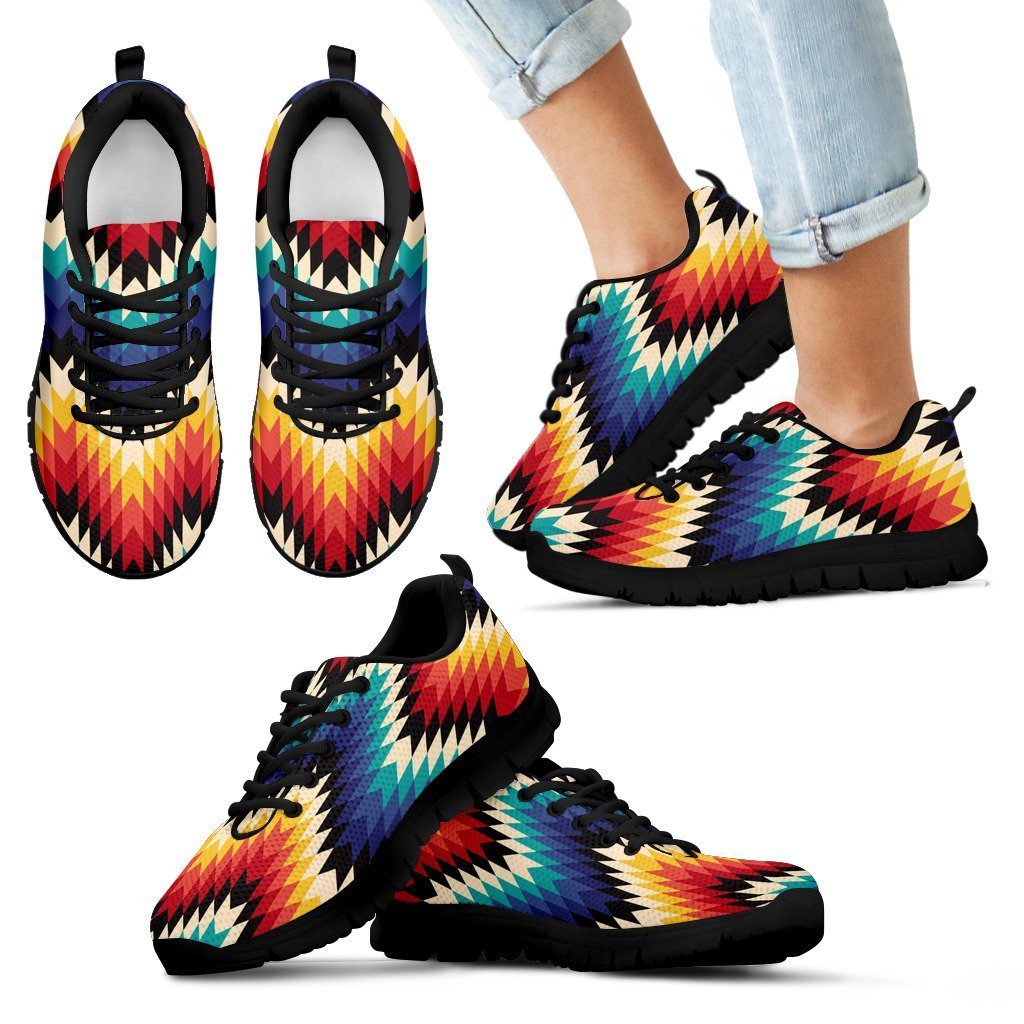 Native American Pattern Kid's Running Shoes NT036
