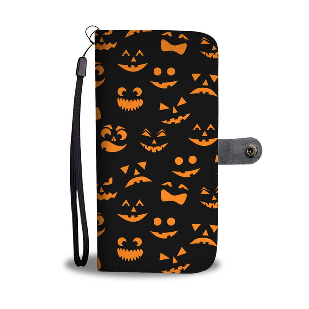 Halloween Pumpkin Wallet Case