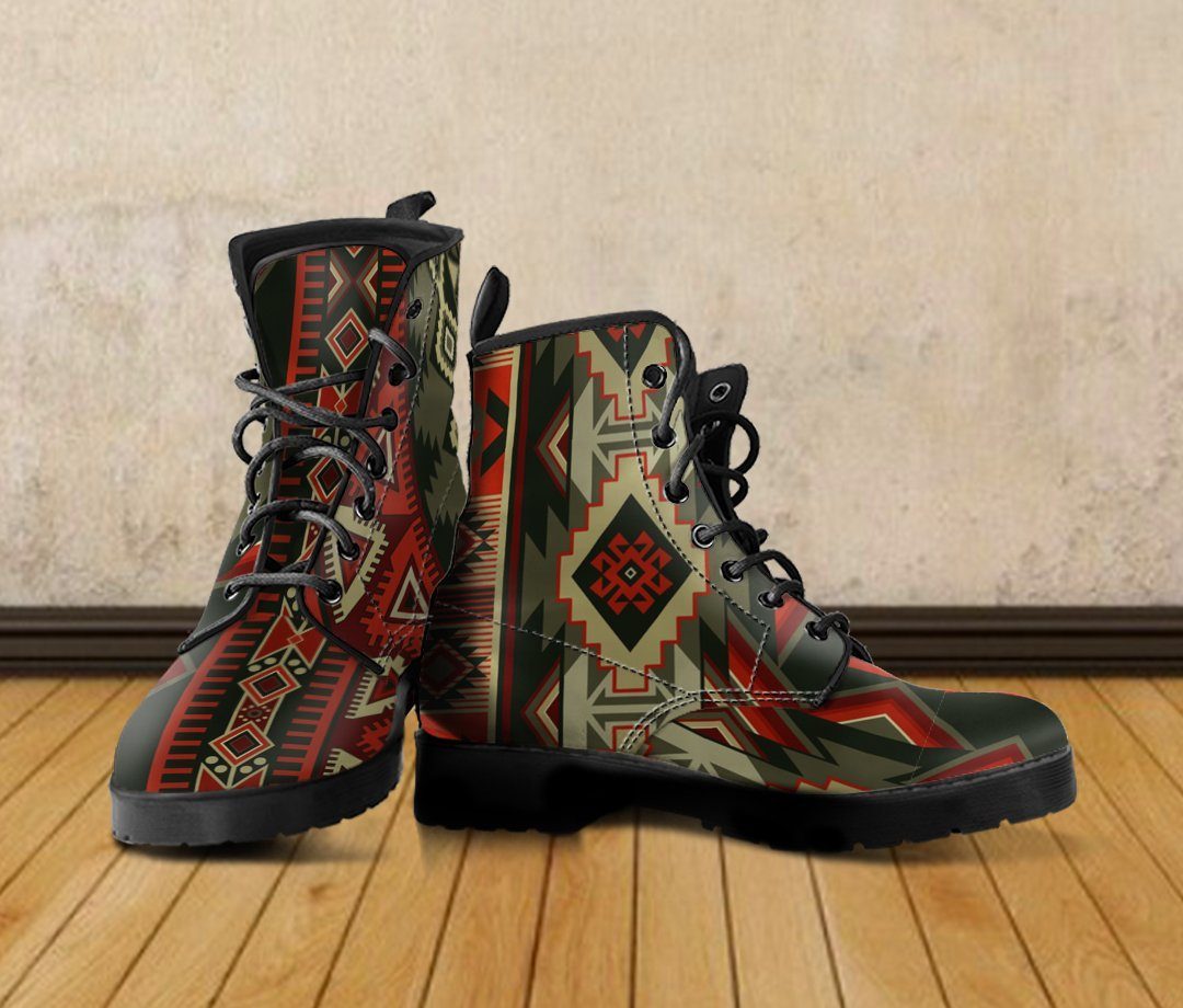 Native American Indian Leather Boots Design NT014