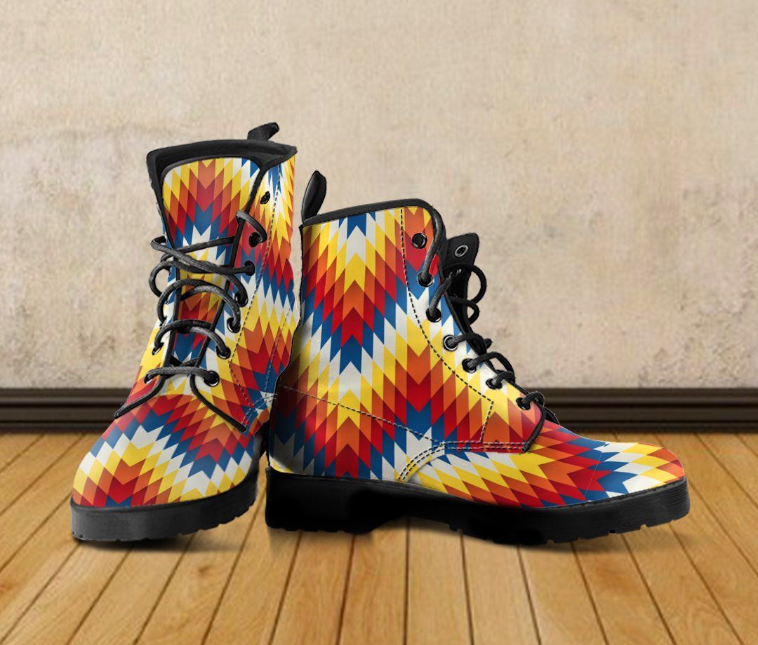 Native American Indian Costume Leather Boots NT018