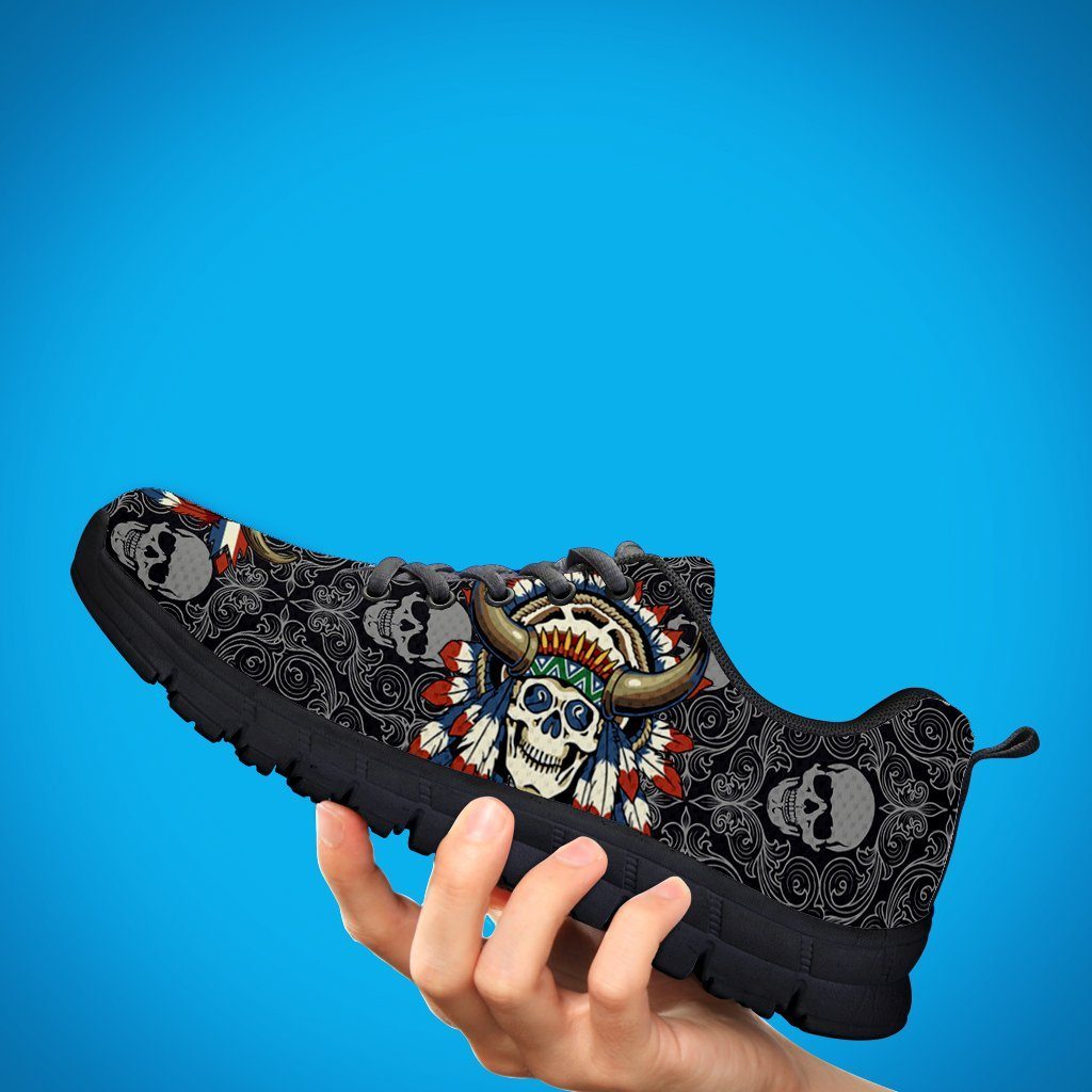 Native American Skull Kid's Running Shoes NT114