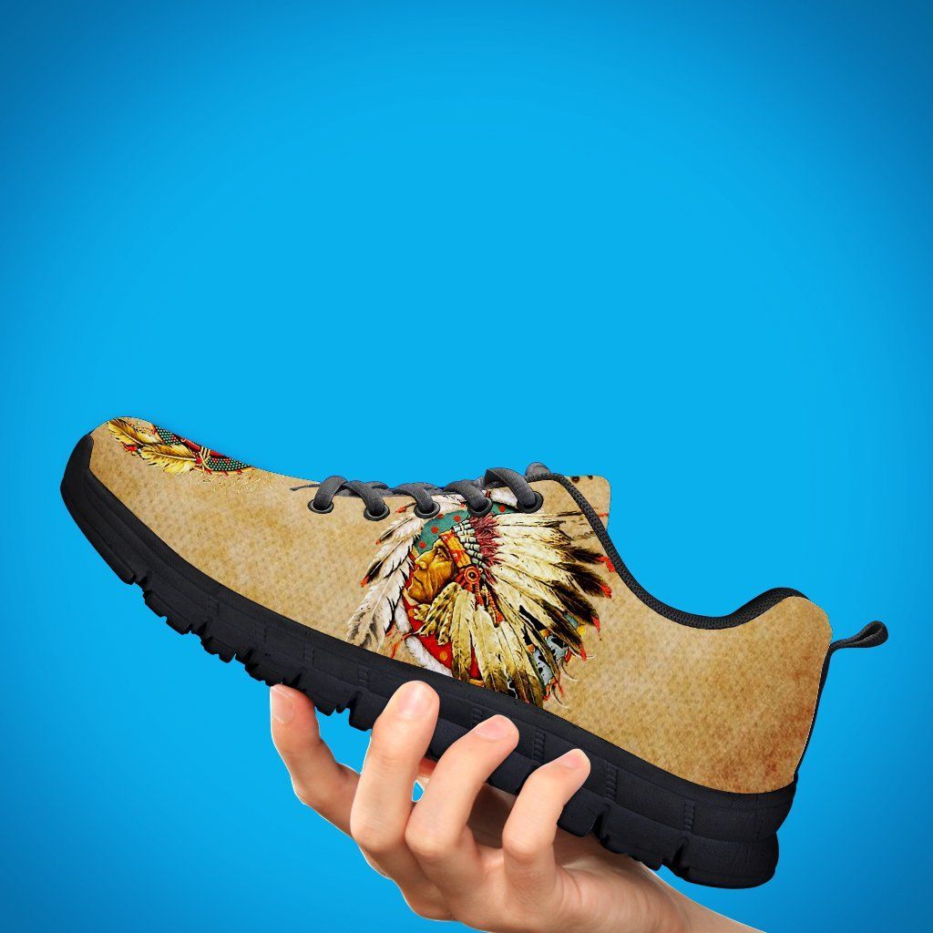 Native American And Wolf Men's Running Shoes NT108