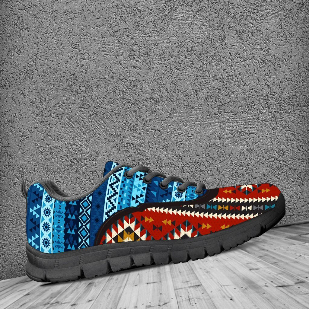 Native American Pattern Men's Costume Shoes NT096