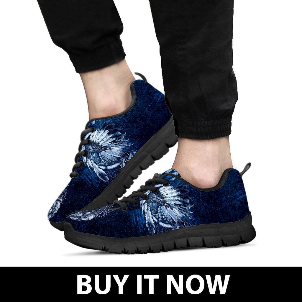 Native American Wolf Men's Running Shoes NT099