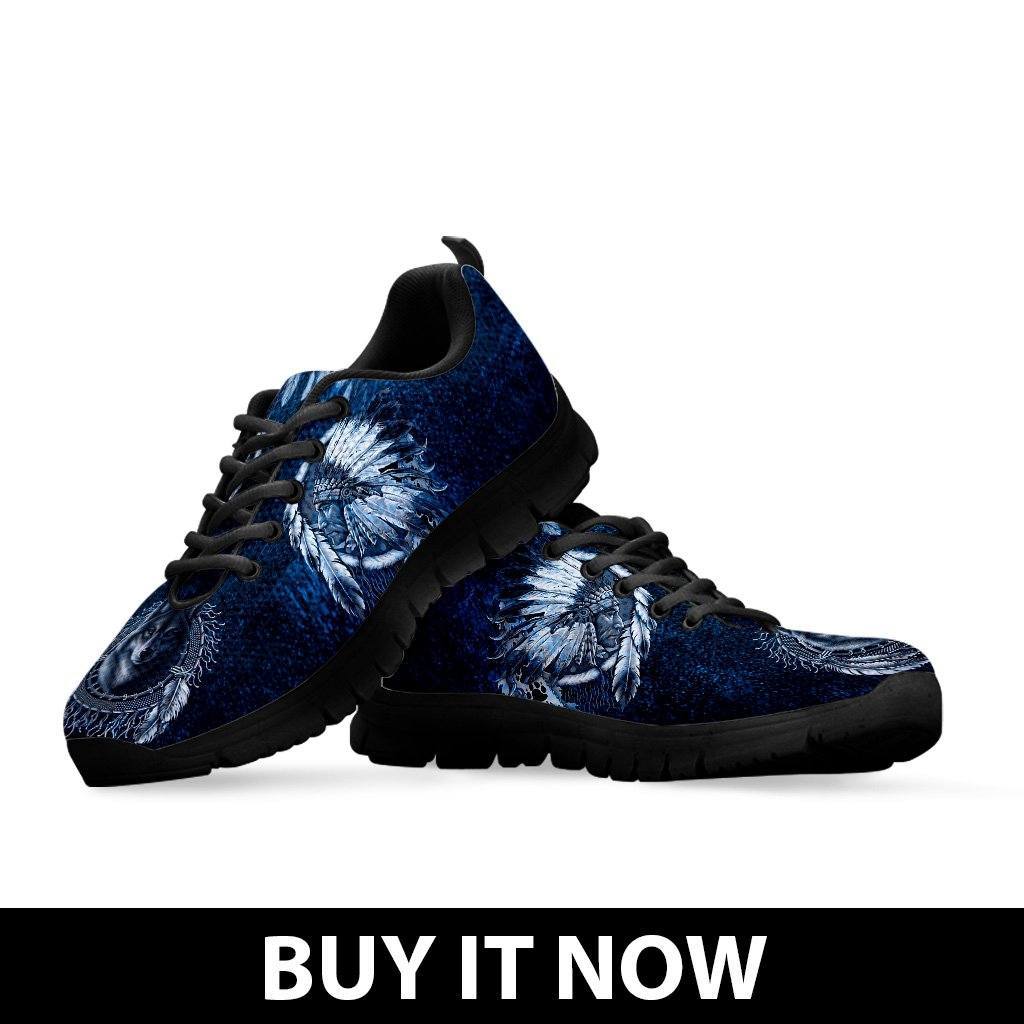 Native American Wolf Men's Running Shoes NT099