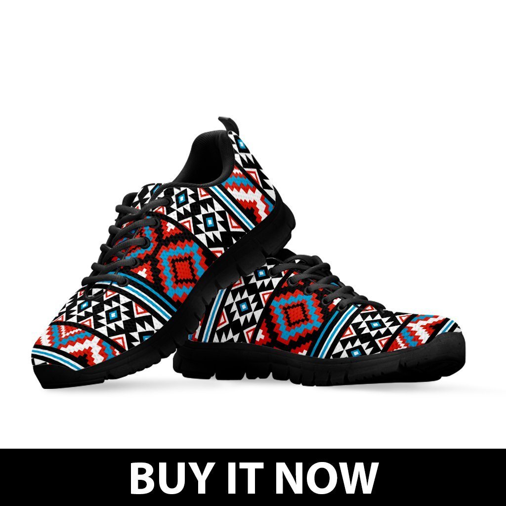 Native American Pattern Women's Running Shoes NT022