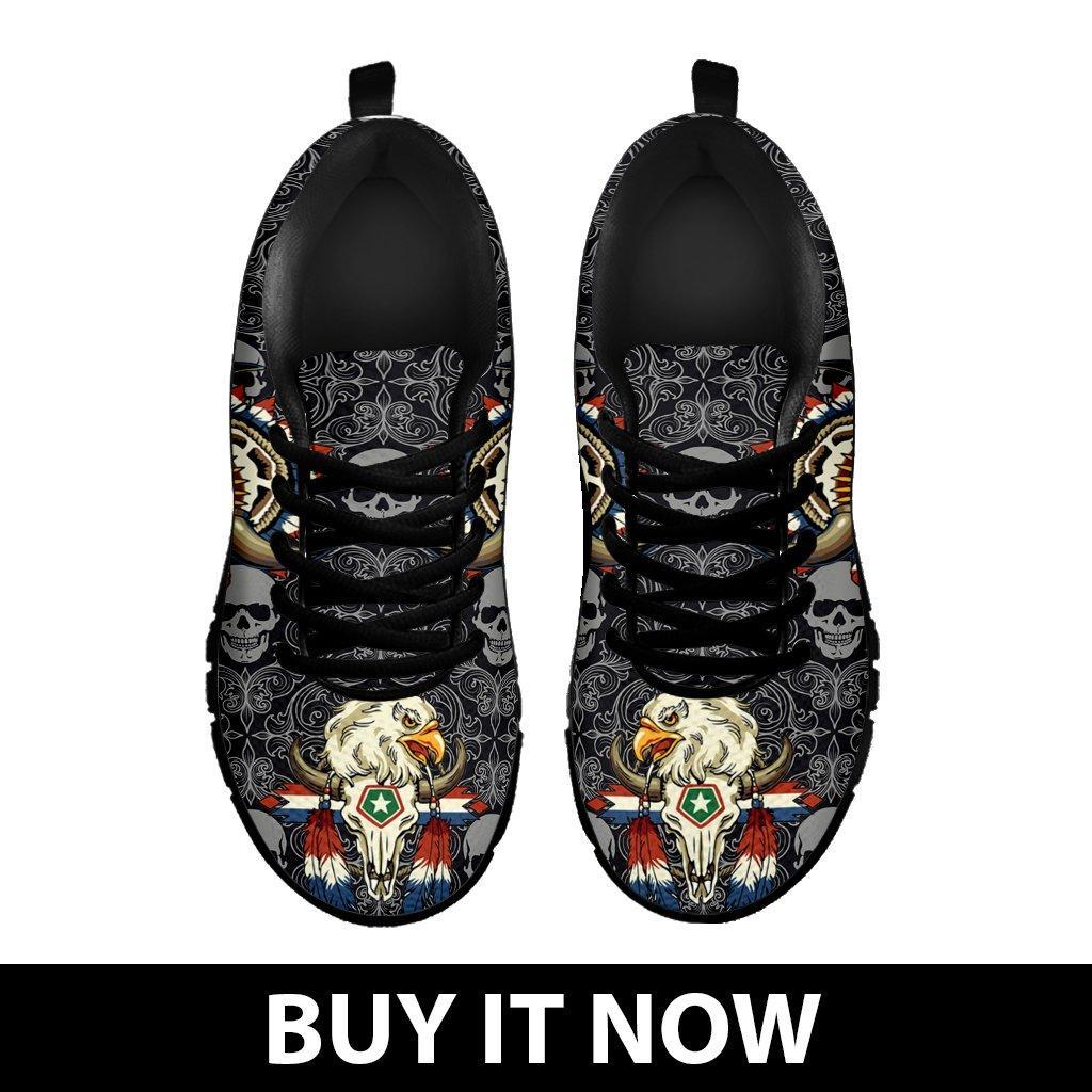 Native American Skull Women's Running Shoes NT112