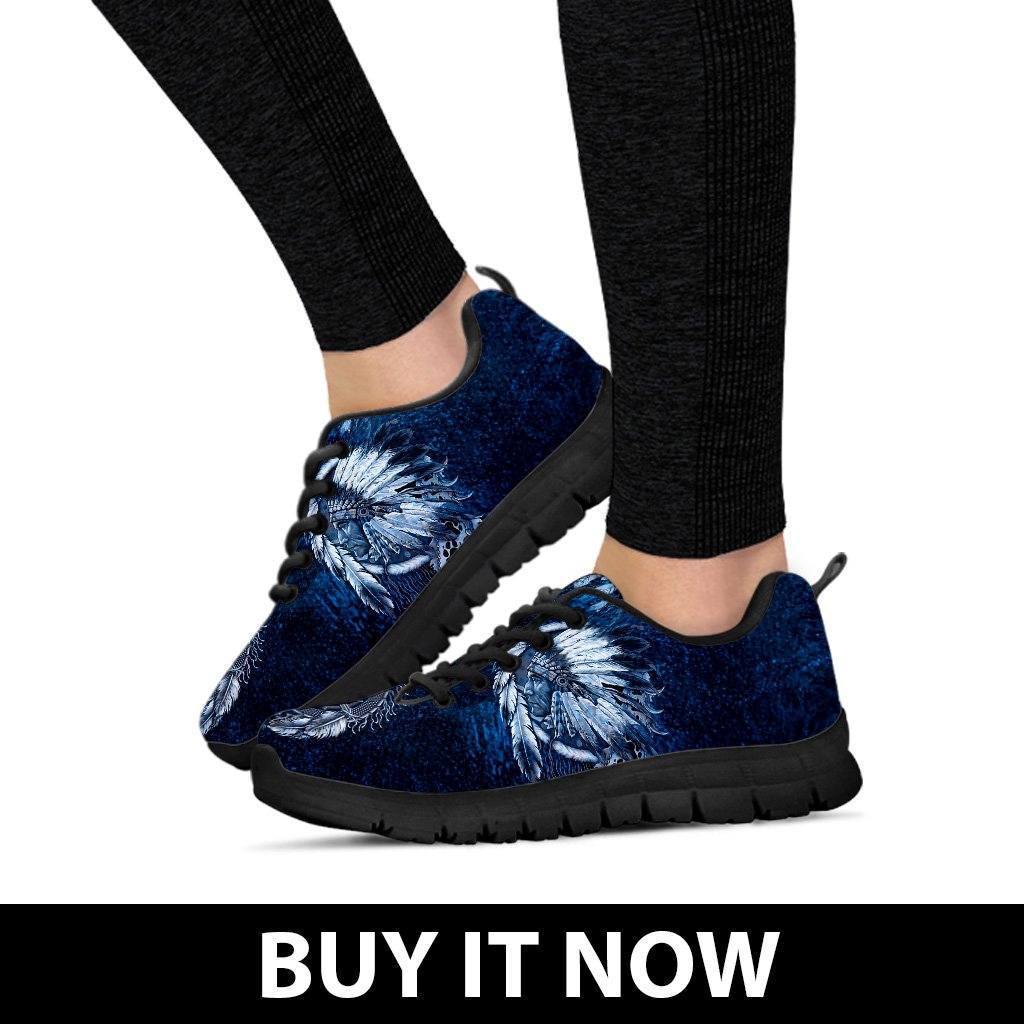 Native American Wolf Women's Running Shoes NT098