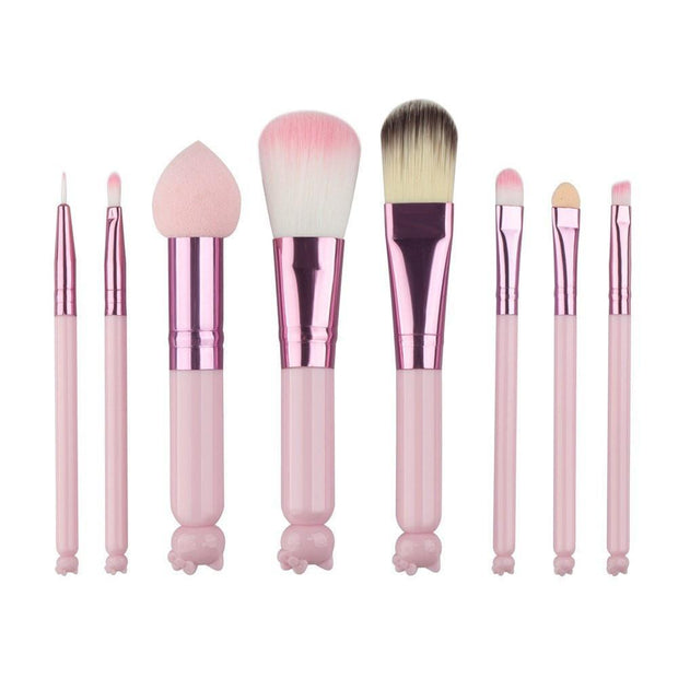 Cute Cat Head Makeup Brushes