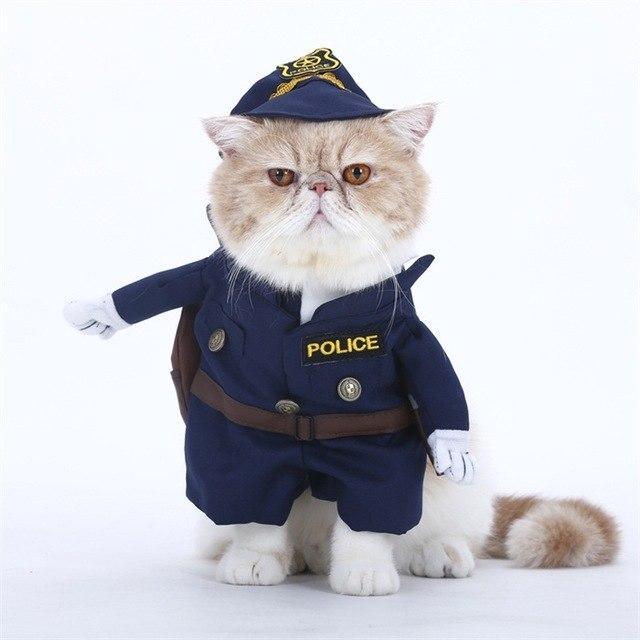 Halloween Policeman Costumes For Dogs & Cats
