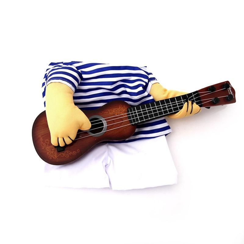 Funny Guitarist Costumes For Dogs & Cats