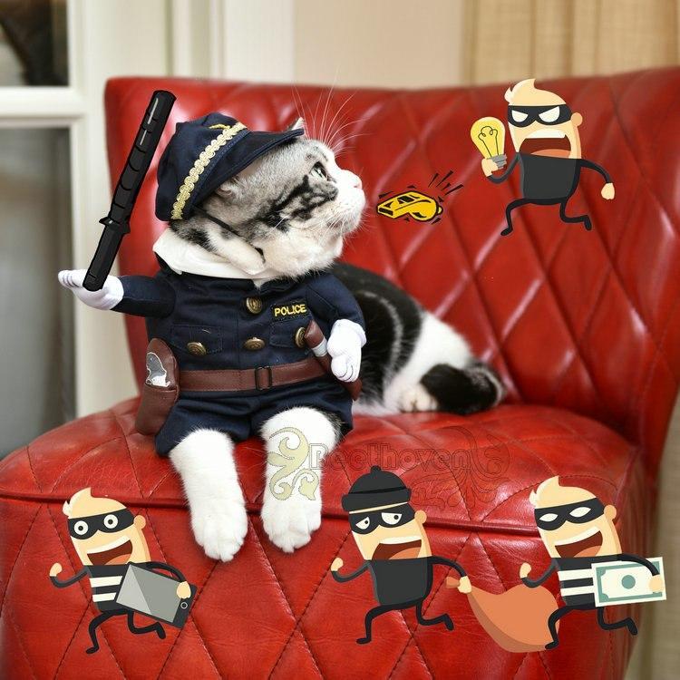 Halloween Policeman Costumes For Dogs & Cats
