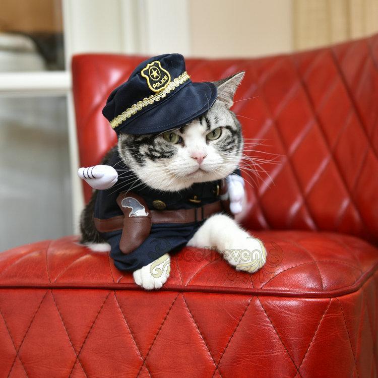 Halloween Policeman Costumes For Dogs & Cats