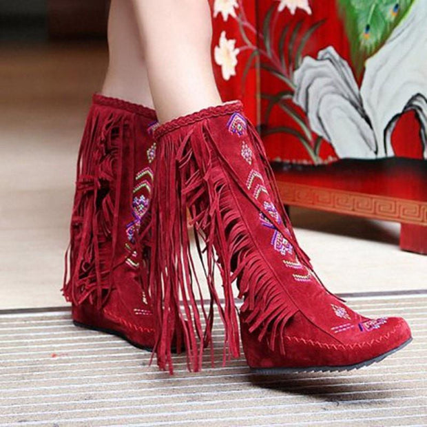 native New Style Native American Fringe Boots, size from US4 to US16 from Ineffableshop - Ineffable Shop