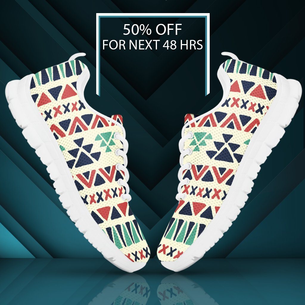 Native American Pattern Women's Running Shoes Design NT090