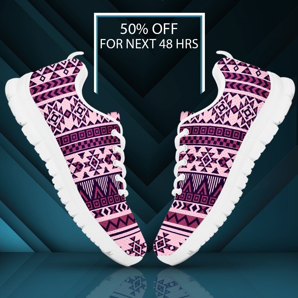 Native American Purple Pattern Men's Sneakers NT070