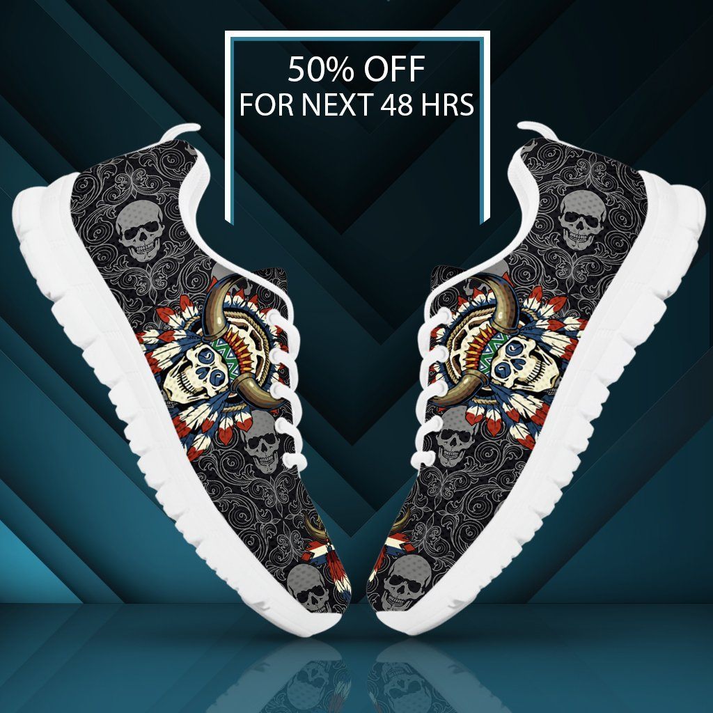Native American Skull Men's Running Shoes NT113