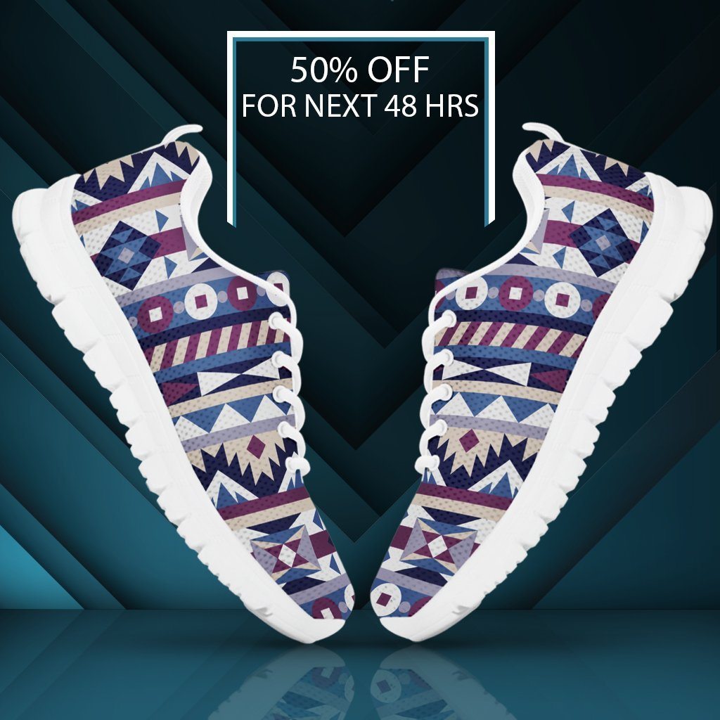 Native American Purple Pattern Women's Sneakers NT081