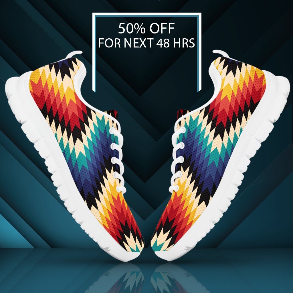 Native American Pattern Kid's Running Shoes NT036