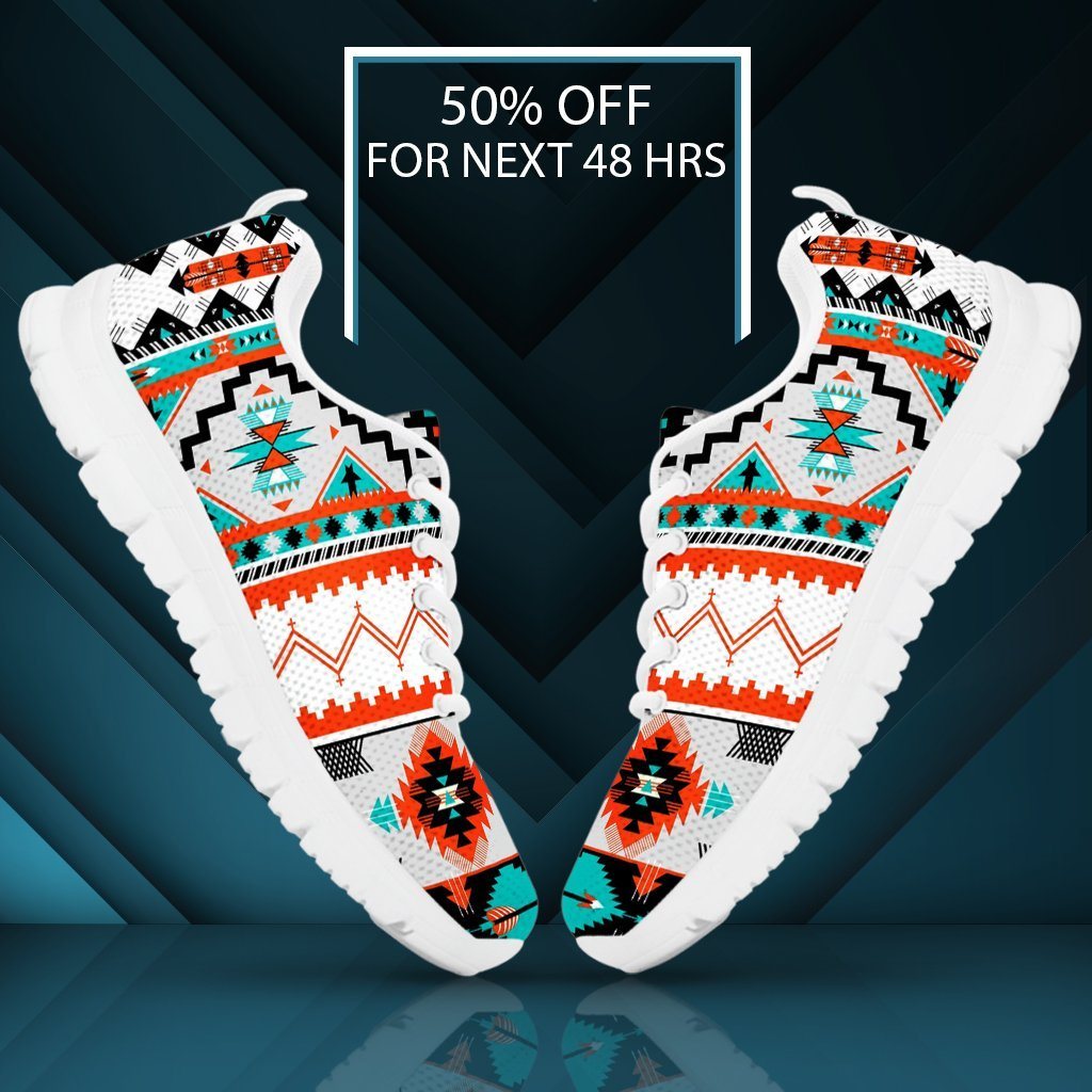 Native American Pattern Men's Running Shoes NT079