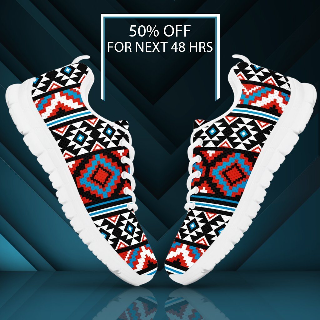 Native American Pattern Men's Running Shoes NT023